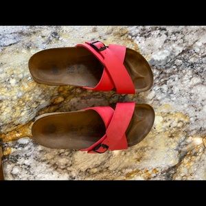 Red Birkenstock Sandals